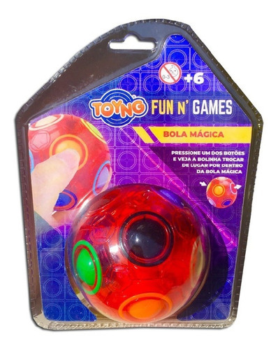 Brinquedo Infantil Bola Magica Fun N Games Toyng 45935