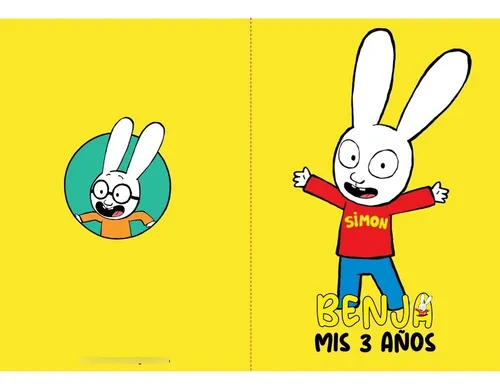 Libritos Para Pintar Tematicos + Lapices Conejo Simon X 10