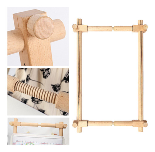 Soporte De Marco Para Tapiz Bordado De Madera, 68cmx43.3cm