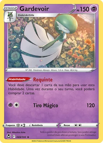 Kit Carta Pokémon Gardevoir Ex Kirlia Ralts
