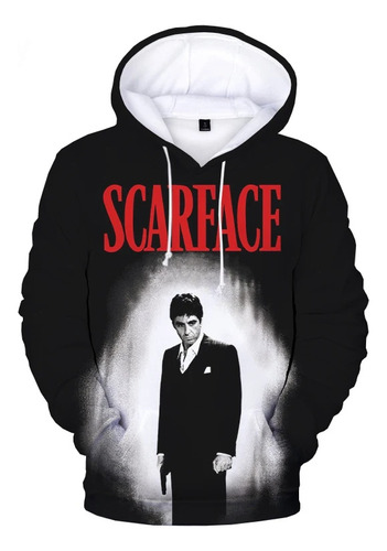 Sudadera De Manga Larga Con Estampado 3d Scarface