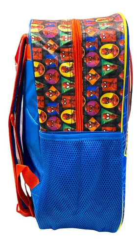 Mochila Primaria Escolar Niño Niña Spiderman 100% Color Rojo