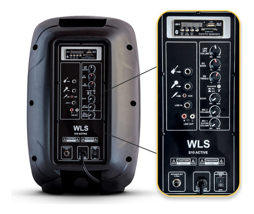 Caixa Acústica 10 Ativa Bluetooth Wls 150w Rms S10 Bivolt