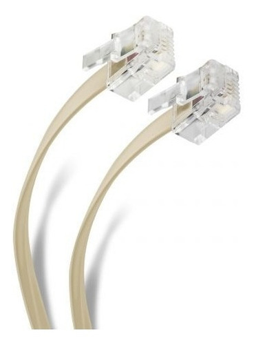 Cable Plug A Plug Rj11 De 4.5m, Para Extensión Telefónica