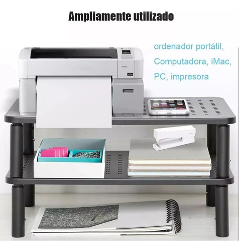 Base Mesa Monitor Alzador Soporte 3 Niveles Notebook Pc
