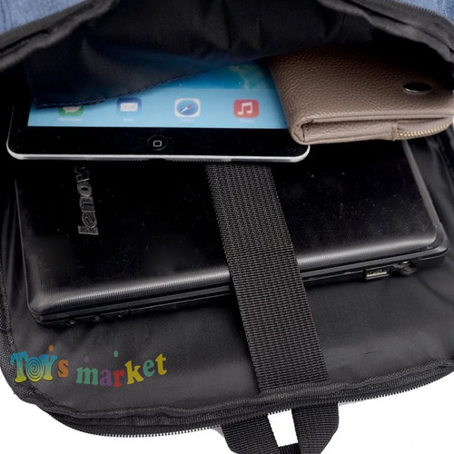 Imagen 6 de 10 de Mochila Inteligente Porta Notebook Usb Auxiliar Auriculares