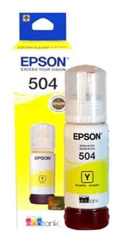 Tinta Epson 70ml T504 C13t03n42a Amarillo L4150/60/l6161//71