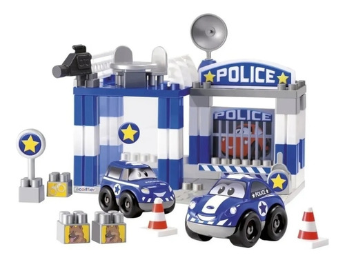 Abrick Set Estacion De Policia Didactico Encastre 9020 Antex