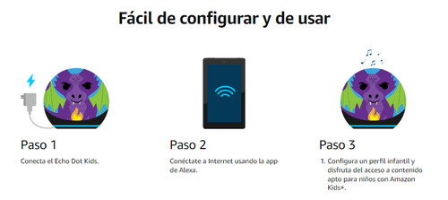 Amazon Echo Dot Echo Dot 5th Gen Kids con asistente virtual Alexa dragon 110V/240V
