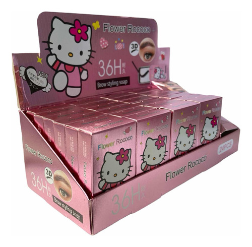 Jabón  Cera Para Ceja Hello Kitty 24 Piezas Mayoreo