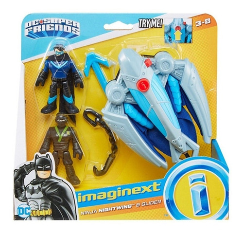 Figuras Y Vehículo Ninja Nightwing Imaginext Dc Comics Ub