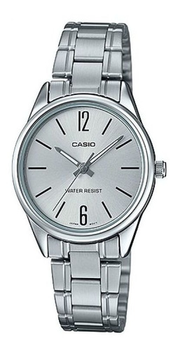 Reloj Para Mujer Casio Casio Ltp-v005d-7audf Plateado