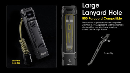 Linterna Nitecore Edc29 Recargable De 6500 Lúmenes Con Cable