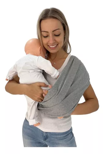 Sling Fácil de Vestir Carregador de Bebê Ergonômico, Vanilla