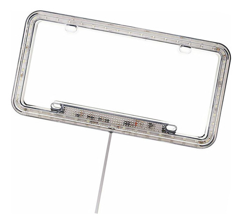 Marco Led Para Placa De Matrícula, Luz Blanca, Enchufe Estad