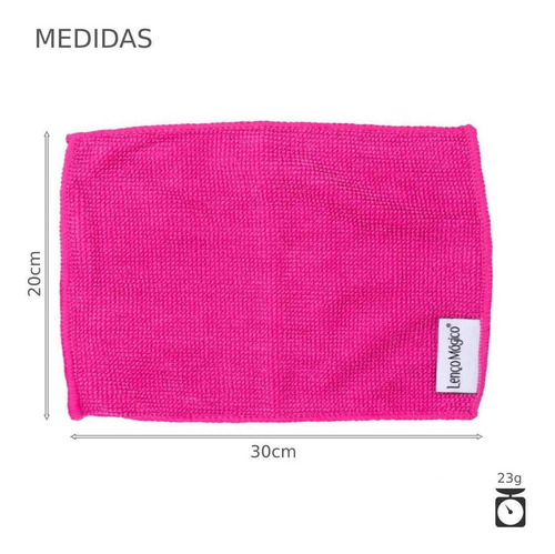 Pano Para Limpeza Tela Tv Notebook Celular Oculos - 20x30cm Cor Rosa Liso