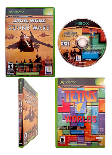 Star Wars The Clone Wars + Tetris Worlds Xbox Clásico  (Reacondicionado)