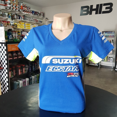 Baby Look Camiseta Feminina Suzuki Ecstar Racing Ref.244