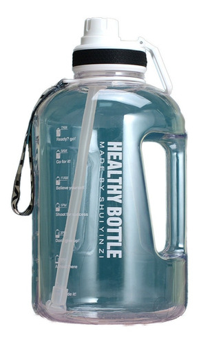 Botella De Agua Deportiva Plastico 2,2l Transparente
