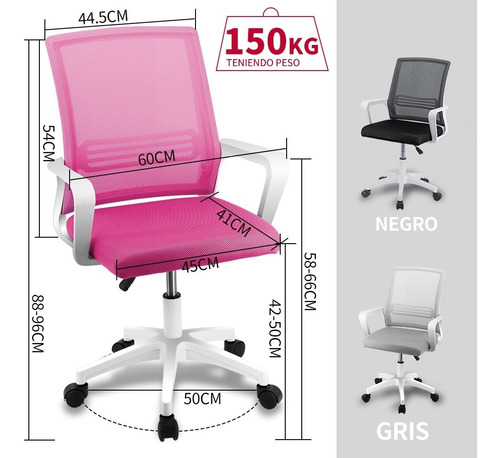Silla Ejecutiva Con Respaldo Y Giro, Regulable, Para Oficina