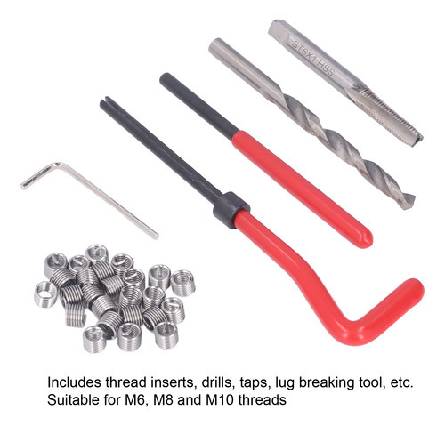 Kit De Reparación De Roscas De Acero Inoxidable Con Insertos