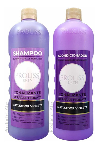Shampoo + Acondicionador Matizador Violeta Proliss