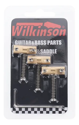 Wilkinson - Juego De Sillines De Laton Compensado Para Guita