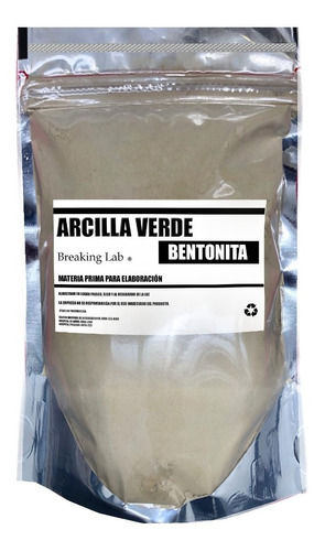 Arcilla Verde Bentonita Pura X 1 Kg Envase Doy Pack Calidad!