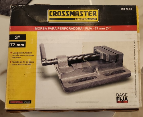 Morsa Para Taladro De Banco Fija 3  77mm Crossmaster 9937352