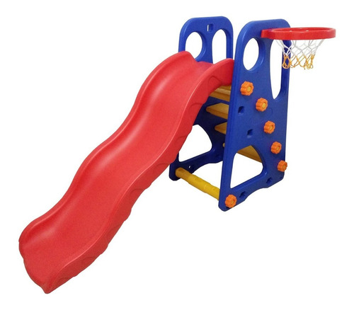 Resbaladera Tobogán Resbalin Para Niños Niñas Con Aro Basket