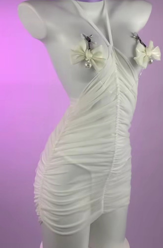 Conjunto De Lencería Femenina , Vestido Transparente