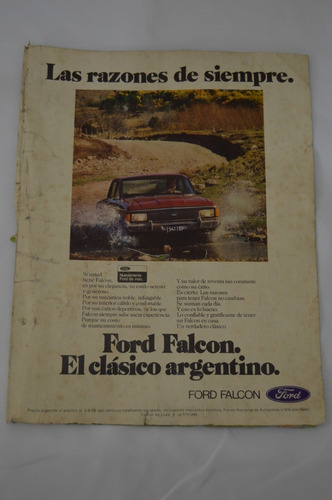 Publicidad Original De Revista * Ford Falcon Año 1979 