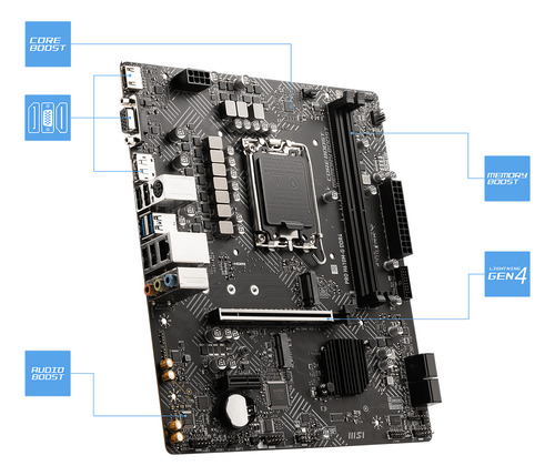 Tarjeta Madre Msi Micro-atx Pro H610m-g Ddr4 1700 Intel H610