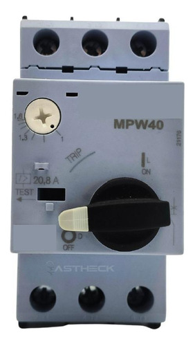 Disjuntor Motor Weg Mpw40 Az 3d016n 40a 1-1,6a 3 Polos