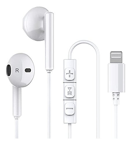 Auriculares Para iPhone, Auriculares Lightning Con Cable Par