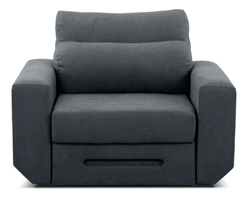 Sillón Sofa Cama 1 Cuerpo Reclinable Moderno - Verona Grigio Diseño De La Tela Pana