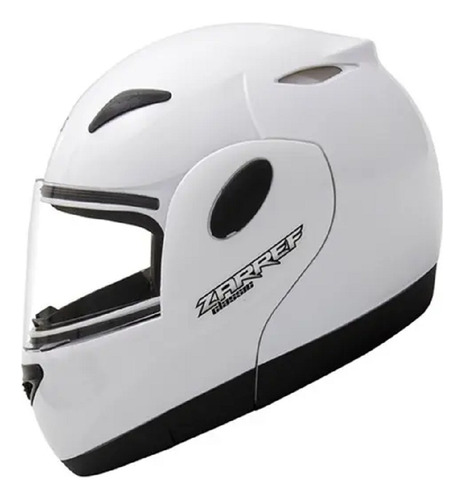 Capacete Taurus Zarref Classic Articulado Robocop Branco