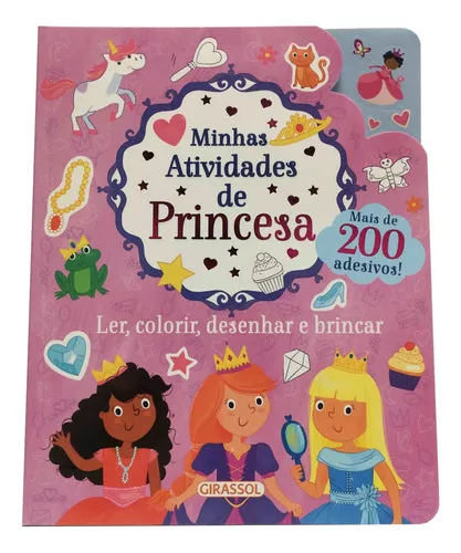 PRINCESAS - LER, COLORIR E BRINCAR