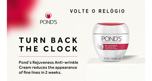 Pond's Rejuvens, antiarrugas, rojo, día y noche, 100 g, tiempo de aplicación: día/noche, tipo de piel