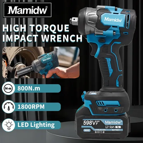 Chave De Impacto Sem Pincel Para Manutenção Automóvel,800n.m