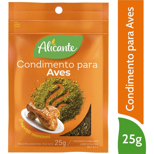 Alicante Condimento Para Aves X 25 Gr