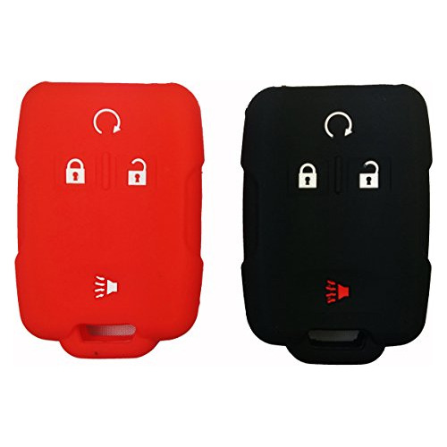 2 Piezas De Silicona Smart Key Fob Skin Cover Case Prot...