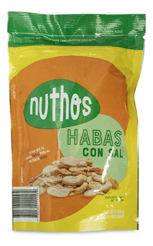 Habas Saladas Nuthos 100gr - Kg a $7049