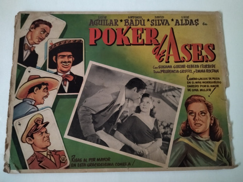 Posters Película Poker De Ases - Luis Aguilar, Antonio Badu