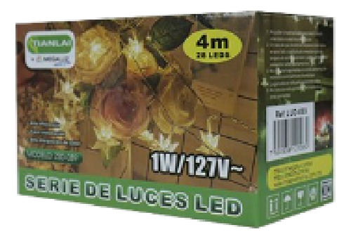 Serie Led Calida Decorativa Tipo Estrellas 4 Metros Ip20 1w