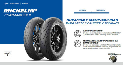 Llanta Michelin Trasera 150/70b18 76h Commander Ii 323613