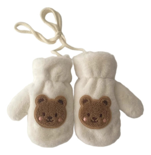 Guantes De Peluche Bear Para Niños De 2 A 6 Toneladas, Guant