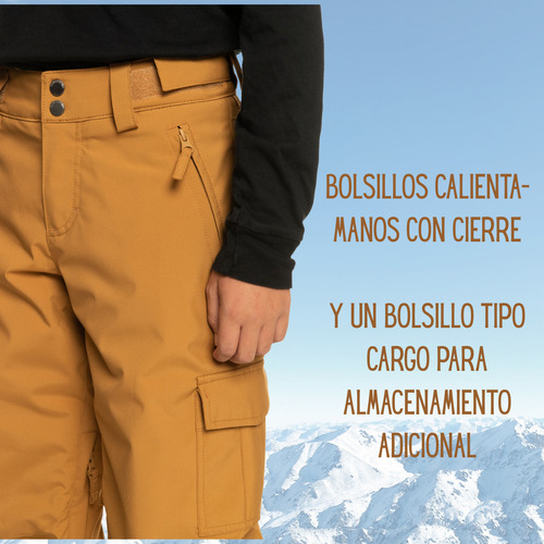 Pantalón Quiksilver Porter Snowboard Ski Impermeable Niño