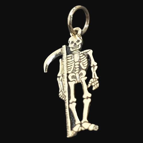 Dije San La Muerte En Oro 2,5 Cm 1 Gr Art 1439