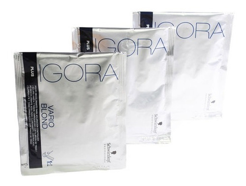 Kit X 3 Schwarzkopf Igora Vario Blond Plus Polvo Decolorante